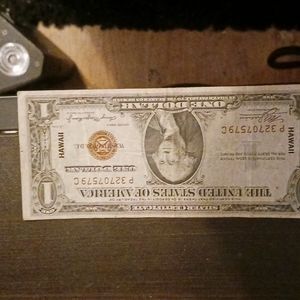 1935A$BROWN Seal * SILVER Certificate! Old HAWAIIPaper Money Currency!